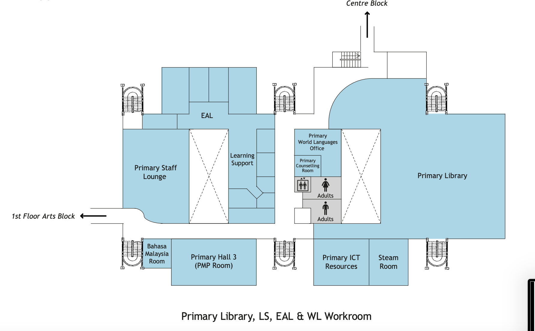 First Floor (Primary Block)